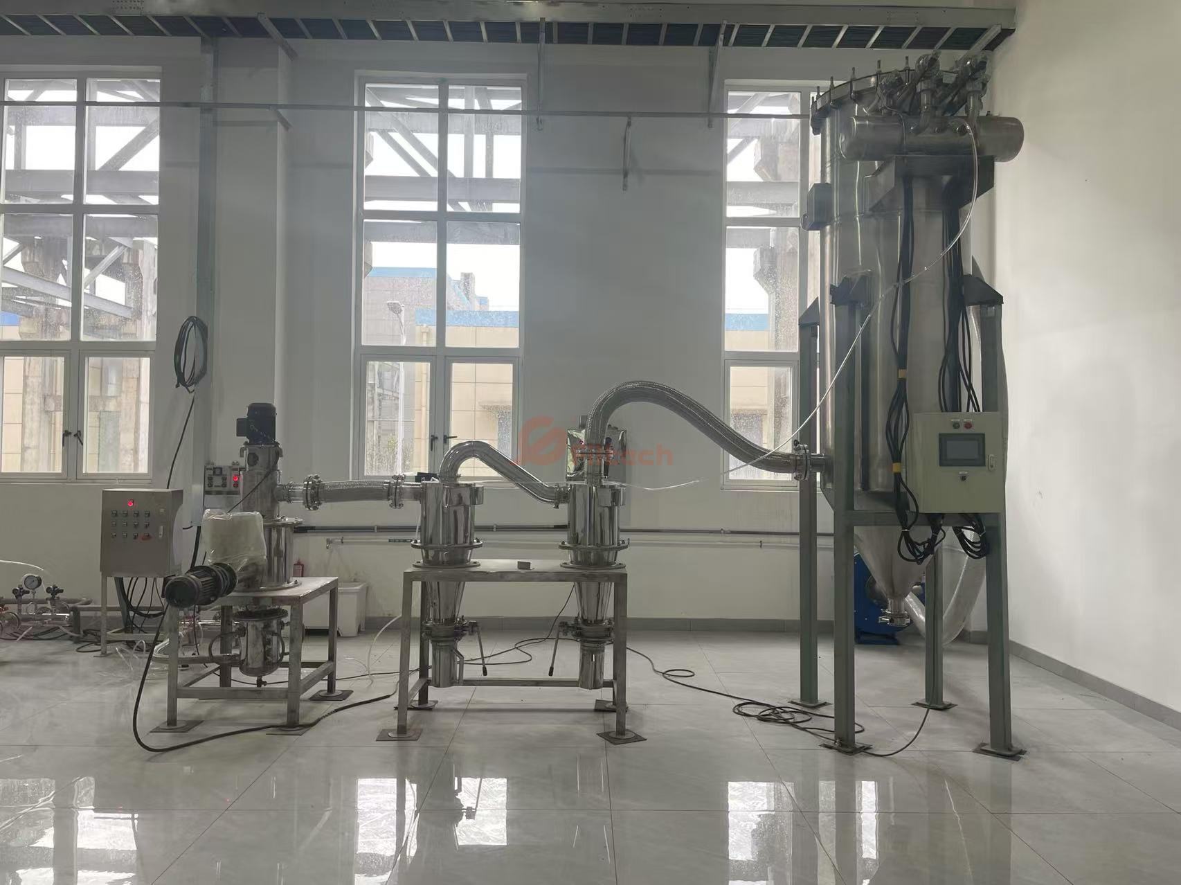 Ultra Fine Metal Powder Crushing and Exhaust Filtration System Ultra Fine Metal Powder Crushing and Exhaust Filtration System